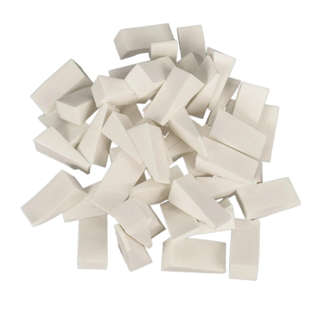 50pcs/kit Nail Art Stamping Sponges Ombre Nails Tips Coloring Tint Nail Stamper