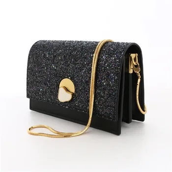 

Sequin Leather Small Square Bag 2019 Fashion Wild Chain Women Bag Shoulder Bag Crossbody Bag Bolsos Mujer De Marca Famosa 2019
