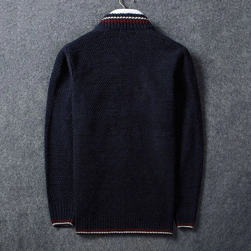 Low Price Fashion Business Black Sweater Men Coat Cardigan Autumn Winter Sweaters Plus Size 3XL Zipper Man Korean Casual Knitting Outwear