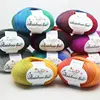 50 Grams/Ball Wool Rainbow Line DIY Soft Handmade Knitting Yarn Dyed Crochet Wool Yarn For Coat Scarf Hat 1
