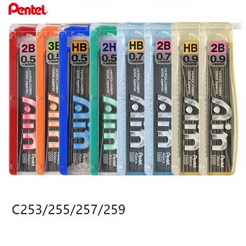 

1Tube Japan Pentel C253/255/257/259 Ain Hi-Polymer0.3/ 0.5/0.7/0.9mm Refill Lead Core for Mechanical Pencil 2B/HB/2B