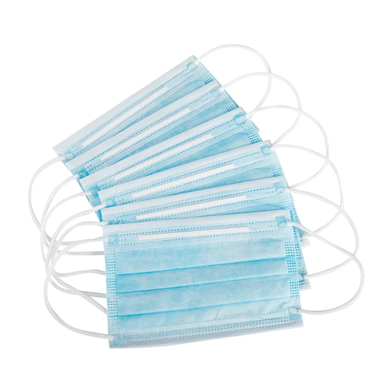

50pcs Anti-dust Safe Breathable Mouth Mask Medical Dental Disposable Ear loop Face Hypoallergenic Masks