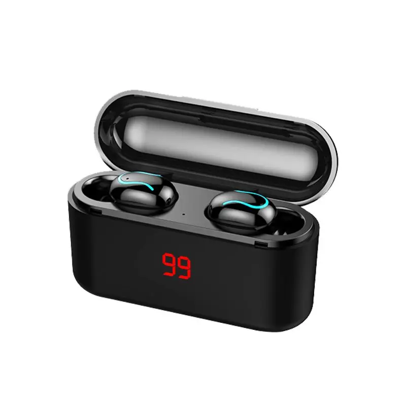 Q32S TWS Bluetooth 5,0 8D объемный звук беспроводная гарнитура спортивные наушники-вкладыши HD светодиодный дисплей питания с зарядным устройством 3500 мАч
