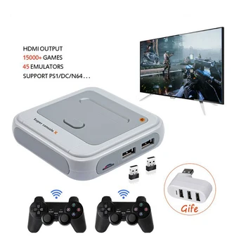 

PS1 Game 4k HDMI Output Retro Classic Handheld Video Player TV Mini Game Console Built-in 15000Games 45emulators support 4player