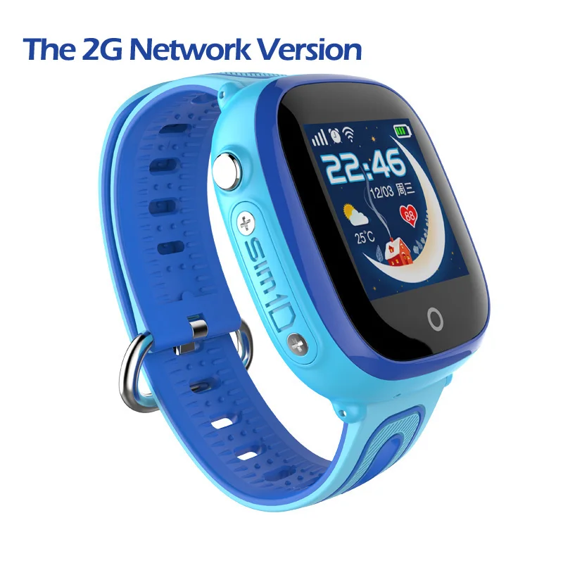 IP67 водонепроницаемый смарт 4G Удаленная камера gps Wi-Fi Дети Студенты Наручные часы SOS видео вызов монитор трекер местоположение часы - Цвет: 2G Blue