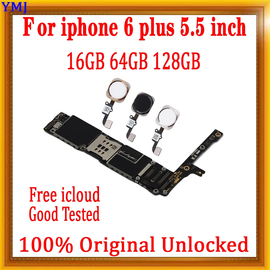 Разблокированная материнская плата для iphone 6 plus 16 ГБ 64 128 оригинальная логическая