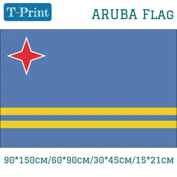 

15PCS Flag Aruba Flag For National Day 90*150cm/60*90cm/15*21cm 40*60cm Car Flag 3x5 Feet