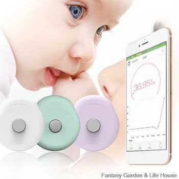 

New Intelligent Baby Wearable Thermometer Temperature Sensor Fever Monitor Wireless 4.0 Smart Babys for Children Baby Digital