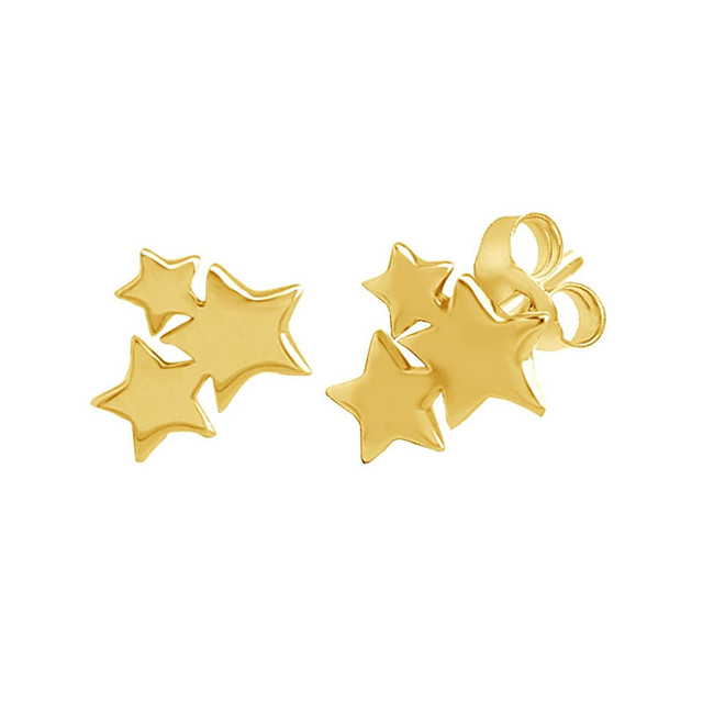 Steel Tiny Crescent Moon Stud star Earrings Boho Jewelry. Minimalist Earrings Gift