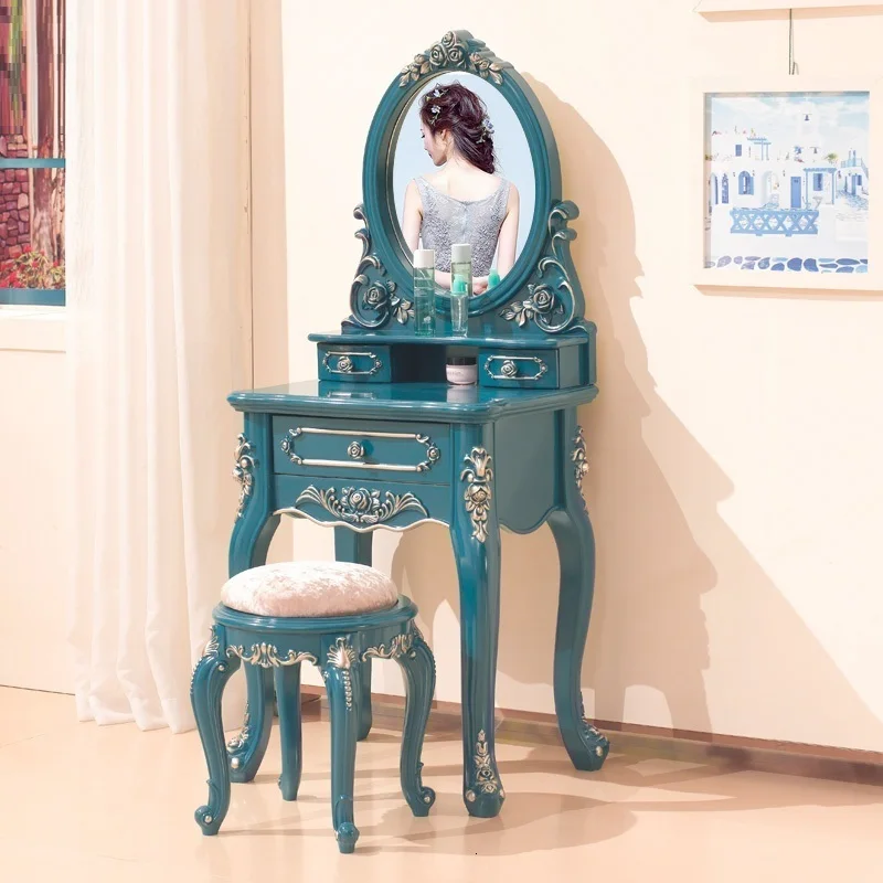 MODEL K De Maquiagem Comoda Para Quarto Toaletka Do Sypialni Makeup Box Tablo Bedroom Furniture Penteadeira Korean Dressing Table - Цвет: MODEL K
