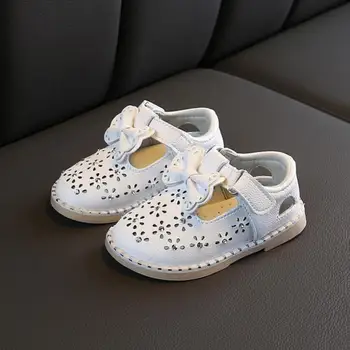 

Ainyfu Kids Bow Sandals 2020 Summer Girls Sandal Ruffles Princess Shoes Hot Sale Anti-slip Baby Toddler Sandal Pink Beige D242