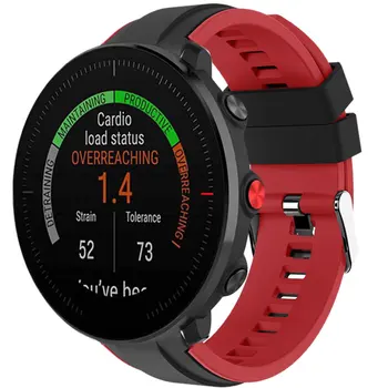 

22MM Silicone Straps For Polar Grit X Smart Watch Bands Double Color Wrist Sport Strap Accessories For Polar Vantage M Correa