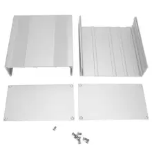 Алюминиевый корпус Корпус серебряный DIY электронная схемная плата корпус для установки коробки матовый серебристый