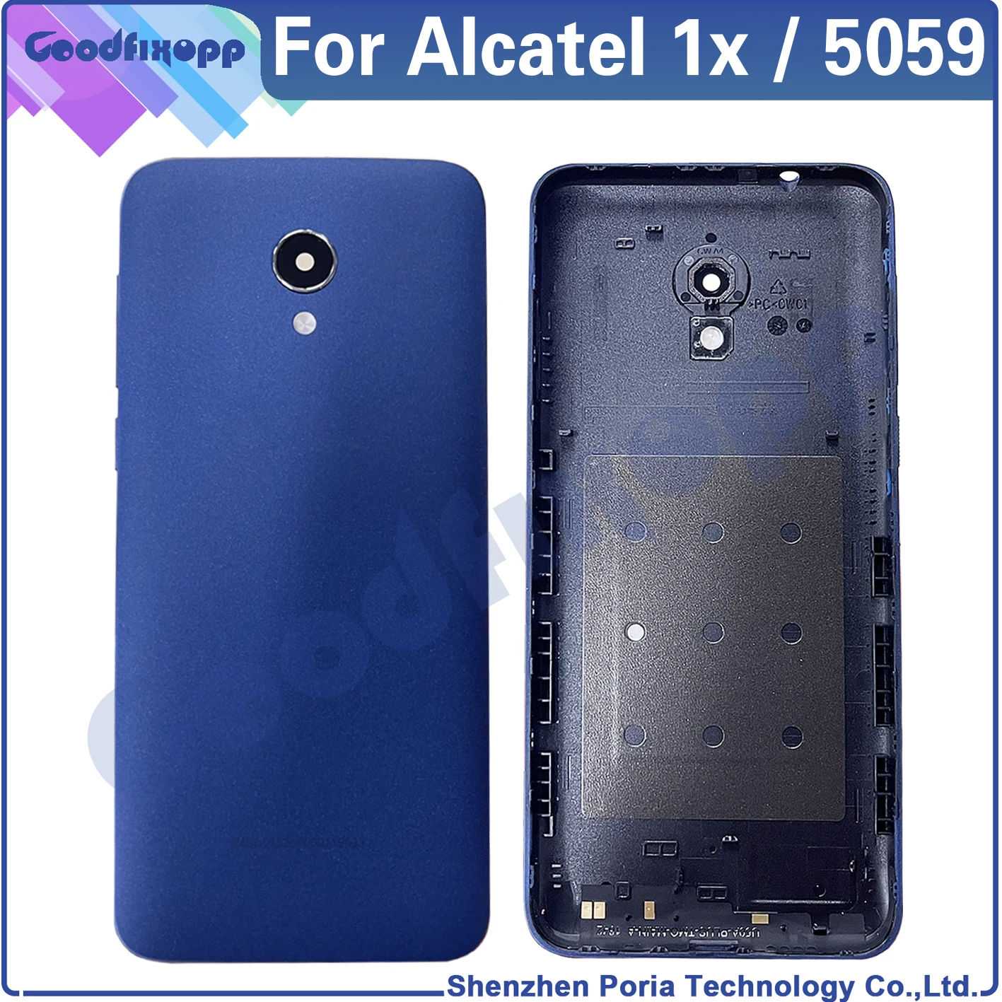 

For Alcatel 1x 5059 Back Cover Door Housing Case Rear Battery Cover Repair Parts Replacement