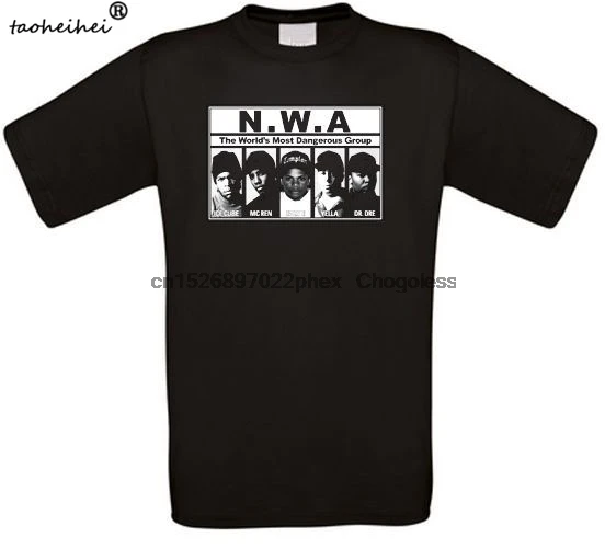 Новая футболка NWA Rap в стиле хип-хоп всех размеров | Мужская одежда