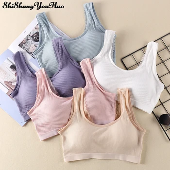 

Padded Bralette Push Up Bras For Women Sexy Lingerie Seamless Wireless Bra Comfort Female Underwear Thread Cotton Brassiere Bh