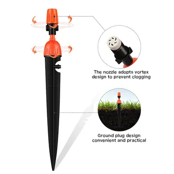 

10pcs Drip Irrigation Sprinkler Adjustable Dpray Nozzle Integrated Spray Nozzle Garden Atomization Sprinkler Irrigation Series