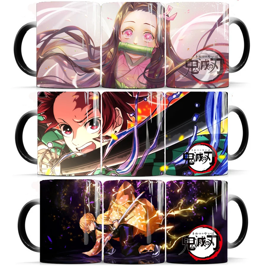 

2020 Demon Slayer Mug 110z Ceramic Color Changing Coffee Mug Best Gift for Your Friends Milk Tea Cups Mug Drop Shipping Mugs