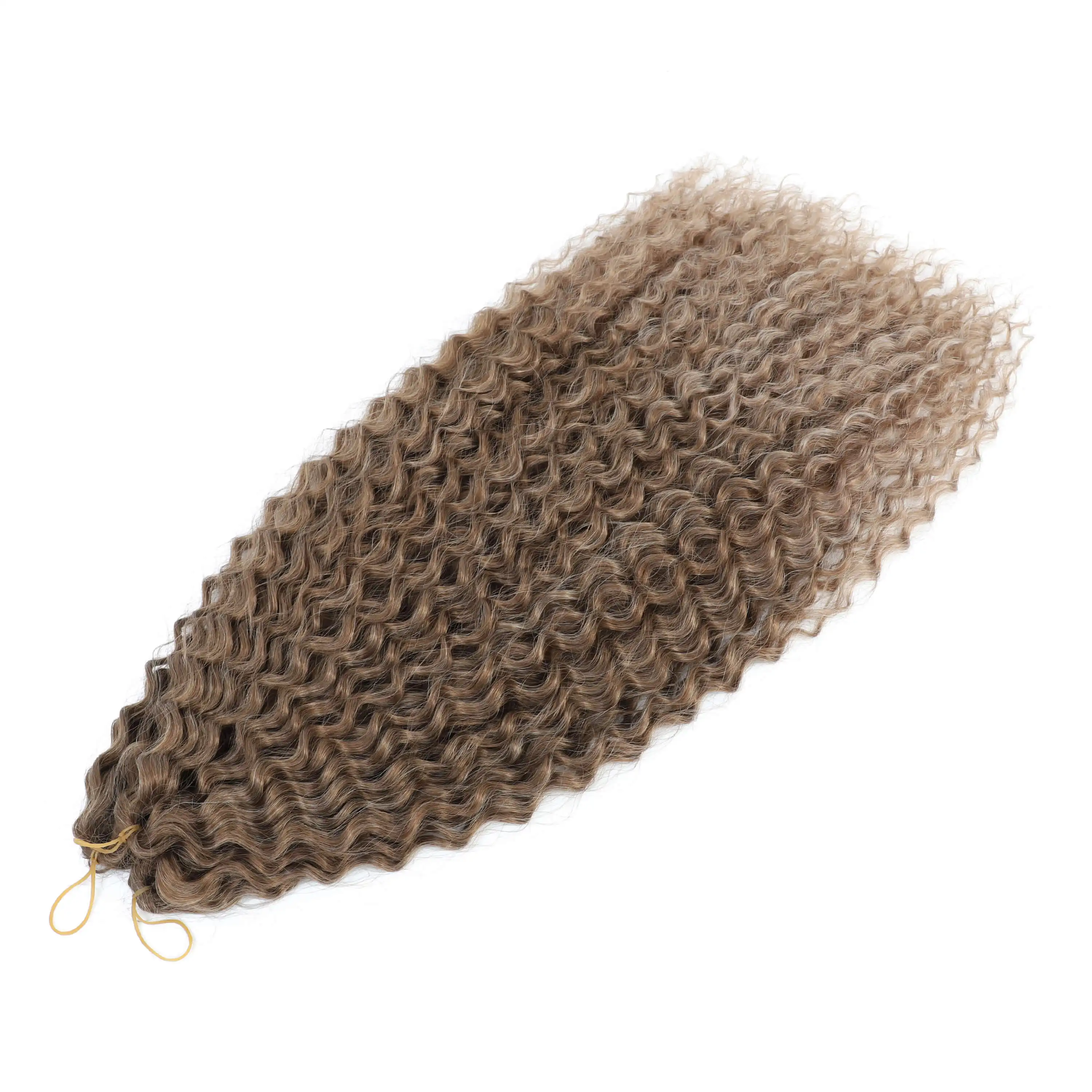 YunRong Synthetic Curl Hair Soft Braiding Extension 30 Inches Crochet Hair Long Water Wave Ombre Color Hair