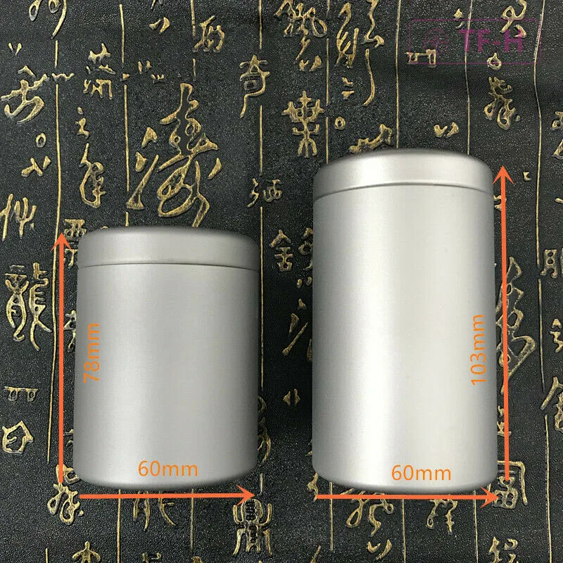 Reinem Titan Einschichtige Tee Caddy Mini Gewürz Lagerung Tragbare Reise Tee-Set Kann Box Träger Camp Pille Container flasche – Detail 5