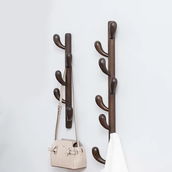 

Solid Wood Cactus Clothes Hanger Stand Hats Rack Coat Stand Wall Hanging Wooden Scarf Stand Rack Furniture Garment Coat Rack