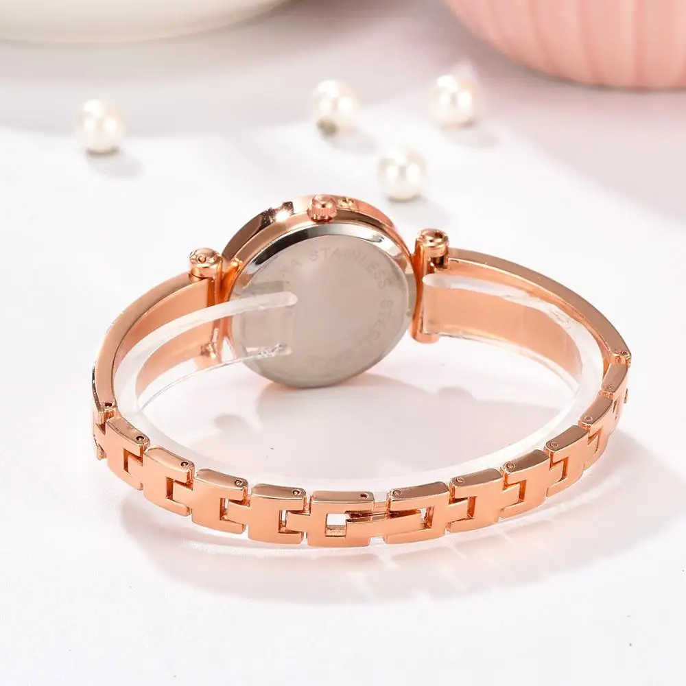 Reloj Mujer элегантный браслет часы, женские наручные часы со стразами Нержавеющая сталь ремень женские кварцевые часы Relogio Femino