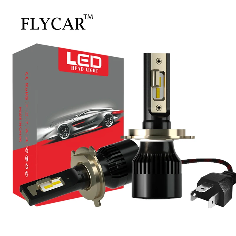 

FLYCAR LED CAR H4 H1 H7 H8 H11 Auto CSP LED Headlight Bulbs Fog Lamp 9005 HB3 9006 HB4 H1 80W 10000LM Auto Bulb Headlamp 12v 24v