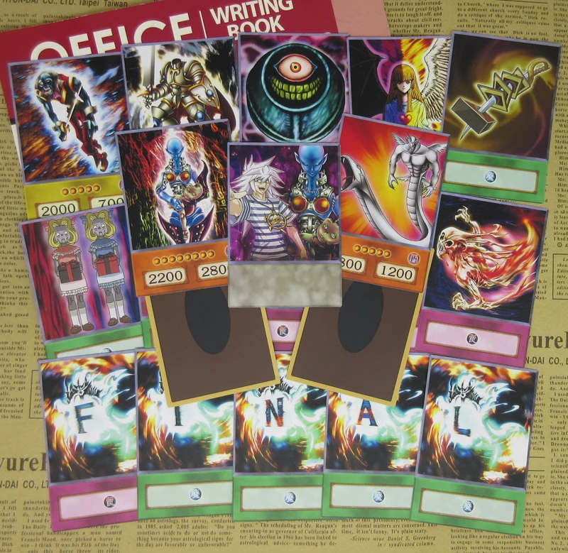 20 шт./компл. Yugioh Yami Bakura Ryou основные карты серии зомби Fiend Deck Dark Necrofear definder