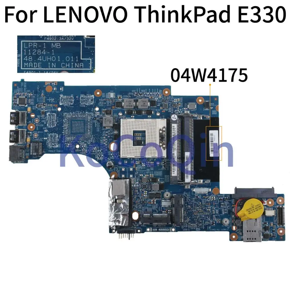 KoCoQin ноутбук материнская плата для Lenovo ThinkPad E330 HM77 материнская плата 04W4175 11284-1 48.4UH01.011 SLJ8C