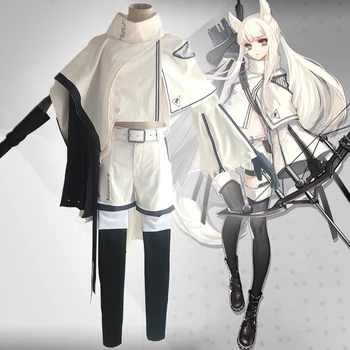 

Game Arknights Cosplay Costumes Platinum Cosplay Costume Long White Clothes Coat Suits Full Sets Women Outfits Wears Adualt
