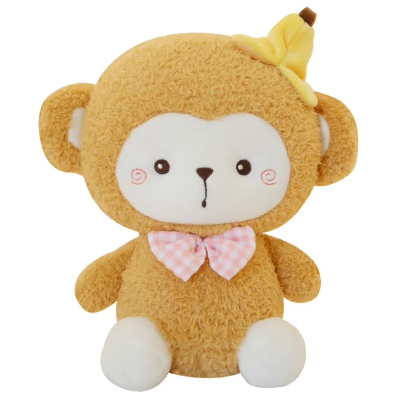 23/35cm Kawaii Fruit Cartoon Animals Banana Monkey Carrots Rabbits Cute White Lamb Sheep Plush Cuddly Toys for Baby Girl Kids |