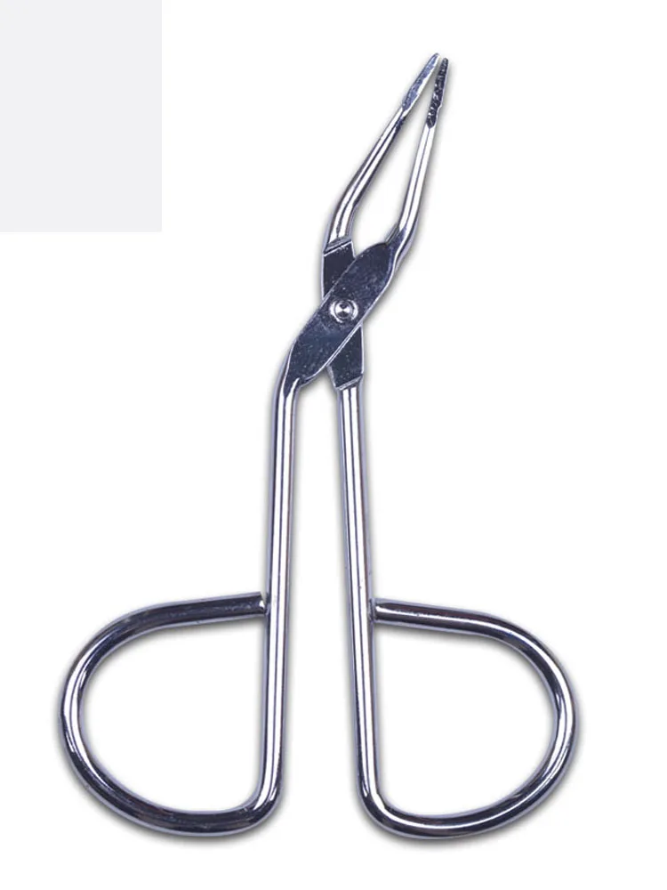 Description Picture 3 of item1pcs Scissors Flat Tip Eyebrow Tweezer Clamp Clipper Stainless Steel Hair Remove Hot Selling
