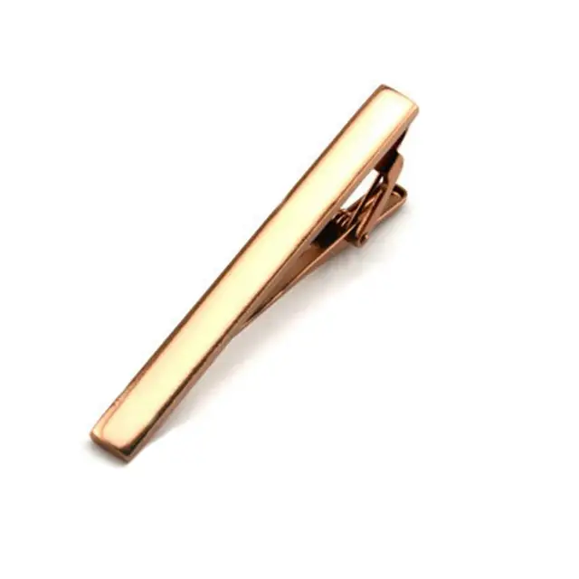 Tie Clip men jewelry luxury Classic gold lase Matte Tie Bar carving Simple Brushed Smooth crystal Clasp Tie Pin Gifts 01Champagne