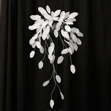 Mori Vintage Bride Simple Leaf Hair Accessories Temperament Photo Romantic Princess Jewelry Exquisite Wedding Accessories
