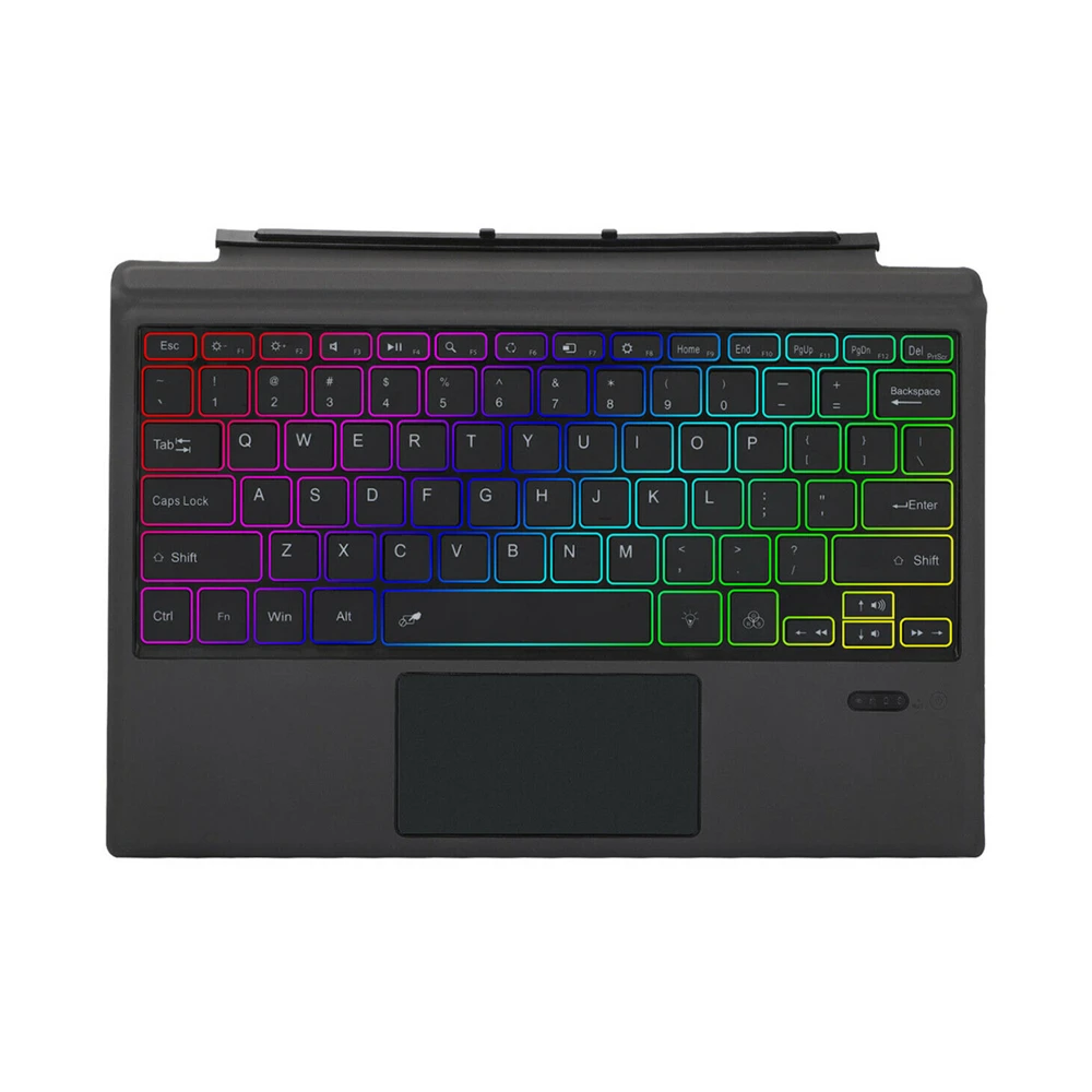 Беспроводная клавиатура с RGB-подсветкой 7 цветов совместимая Bluetooth Магнитный