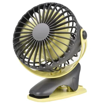 

Portable Mini USB Rechargeable Air Cooling Fan Clip Desk Fan 360 Degree Rotation for Baby Stroller,Student Table Office