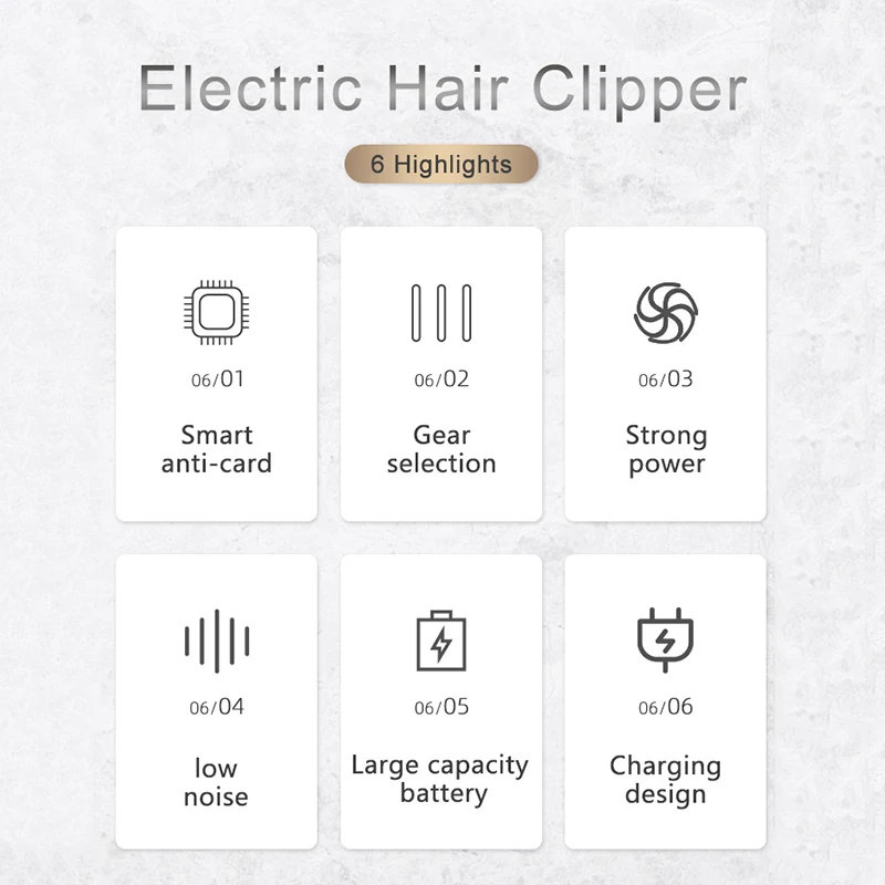 Электрический триммер для волос PULIS профессиональная перезаряжаемая машинка