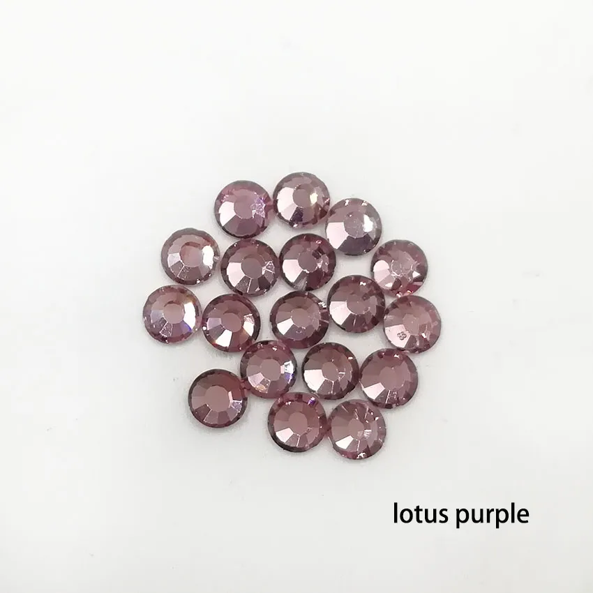 lotus purple 3,2 мм Стразы для дизайна ногтей с плоской задней поверхностью из 3D стекла AB для ногтей ювелирные украшения для ногтей блестки для украшения кристально чистые розовые золотые серебряные драгоценные камни - Color: lotus purple