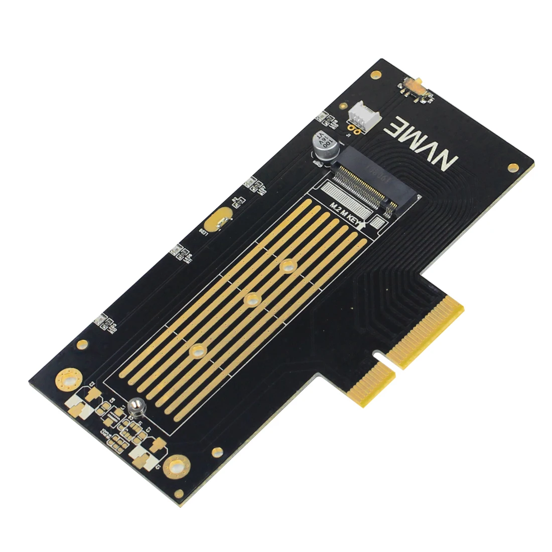 JEYI волейбол PRO черный радиатор теплоотвода M.2 SSD для PCIE X4 адаптер MKey порт карты PCI E 3