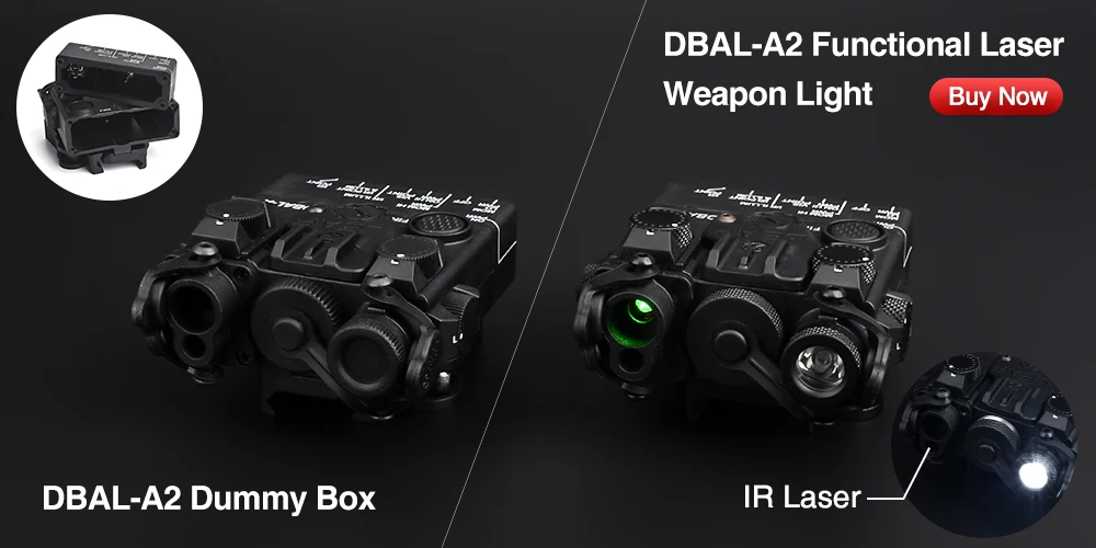 Caixa de Plástico Wadsn Tático Manequim Caça Rifle Dbal a2 Indicador Laser Modelo Vazio Nenhuma Função Caber Picatinny Ferroviário Dbal-a2 1 caça rifle dbal a2 indicador laser modelo