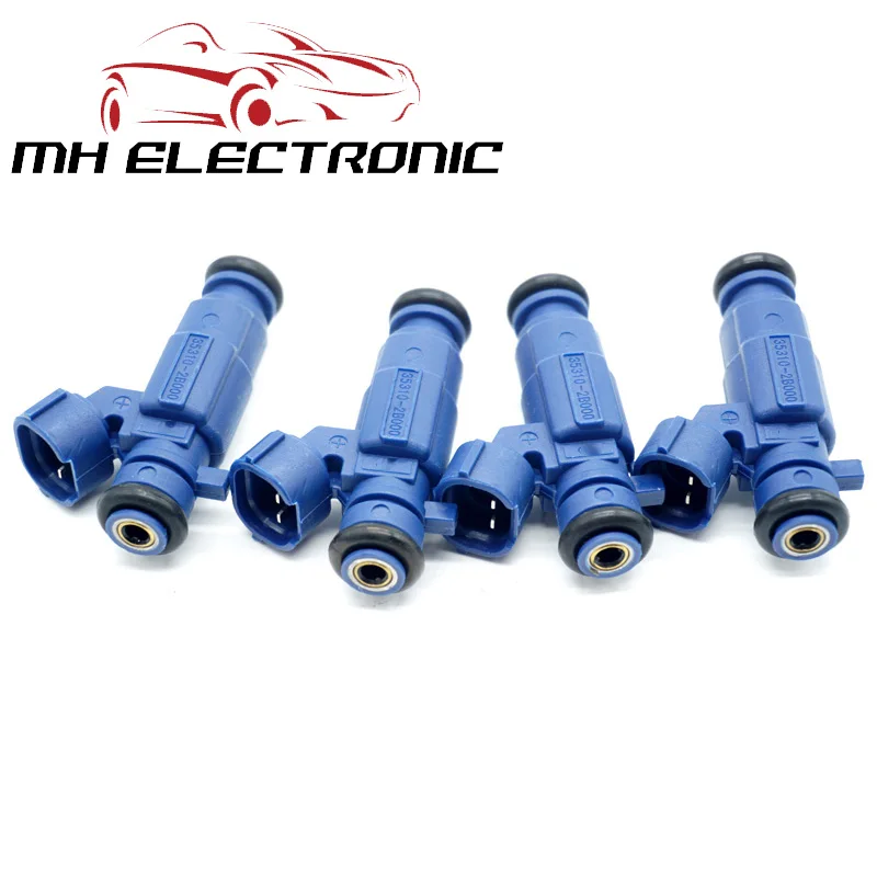MH Electronic 4pcs/Lot New Fuel Injector 35310-2B000 353102B000 for Hyundai i20 i30 for Kia Cee'D 1.4 with High Quality