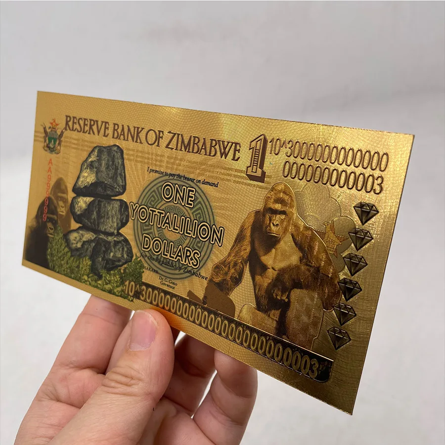 new type 1000 pcs Zimbabwe Banknotes one YOTTALILION Dollars more