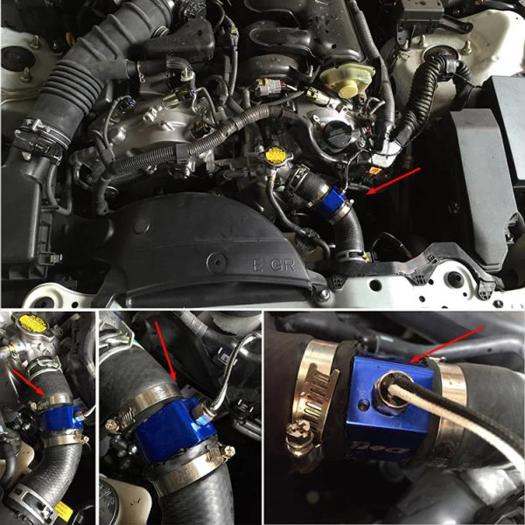 Universal 36mm Alloy Water Temp Joint Pipe Sensor Gauge Hose Adapter