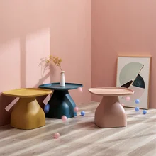 Table basse nordique minimaliste, Table d'angle créative en plastique, pour la maison, le balcon, la chambre à coucher, le salon