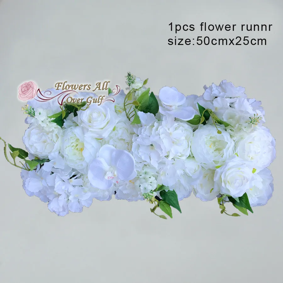 10pcs Artificial Flower Row And Fake Flowers Runner Use Rose Green Leaves For Wedding Background Wreath Baby Show Decoration Artificial Dried Flowers Aliexpress