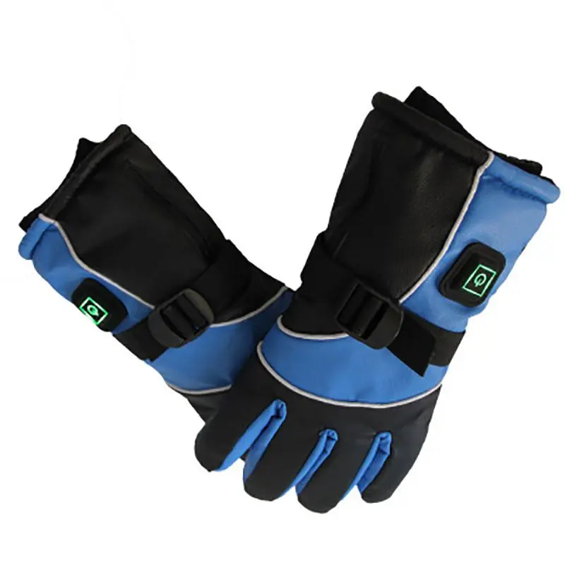 Зимние электрические перчатки USB перчатки с подогревом литиевая батарея переключатель зарядки наружные теплые лыжные перчатки