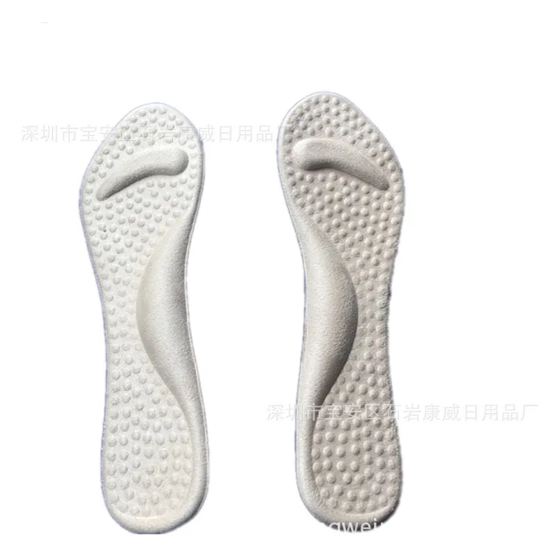 

Velvet 3/4 Cushion Pu High Heel Shoes Thick Arch Support Insole Transparent Women's Flat Feet Sole of the Foot Pad