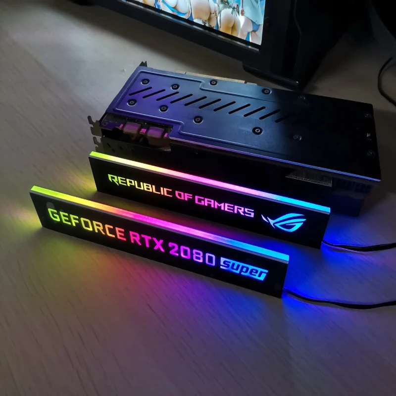Индивидуальсветильник вая панель боковая пластина GPU питания 5В A-RGB 3PIN/12В RGB 4PIN