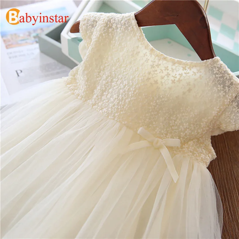 Babyinstar/Одежда для маленьких девочек; кружевное бальное платье без рукавов; элегантный Детский костюм принцессы; Детские платья для девочек