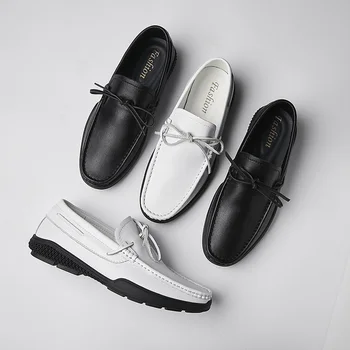 

Male Casual Genuine Leather Wedding Party Loafers 2019 Men Formal Business Brogue Shoes Luxury Men's Crocodile Dress Shoes *929